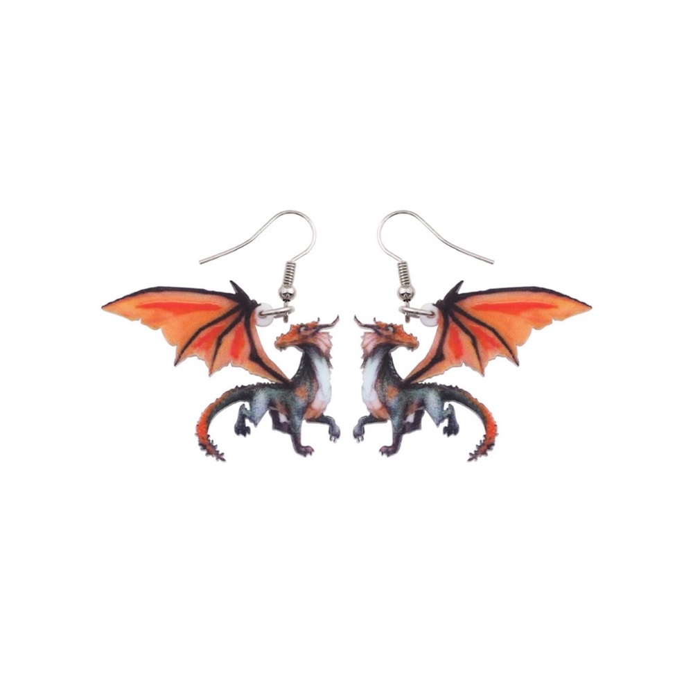 FREE SHIPPING | Double-Sided Acrylic Dangle Earrings NWT